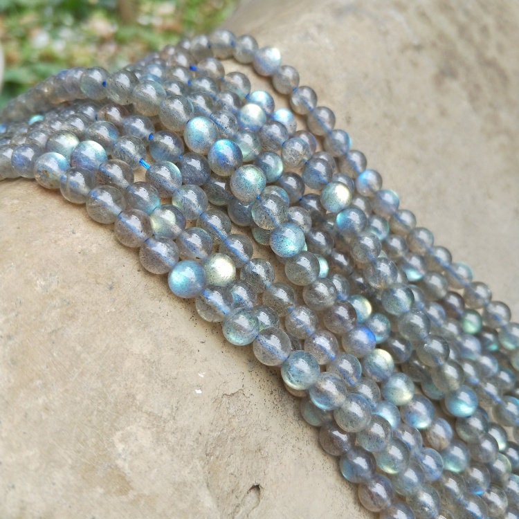 Perles de labradorite de qualité supérieure 4 mm 5 mm 6 mm 8 mm 10 mm 15''