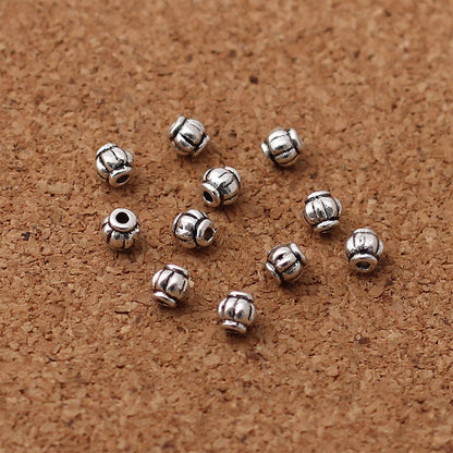 Alloy Spacer Beads Antique Silver Lantern Carved Findings 4mm 6mm 8mm 50pcs