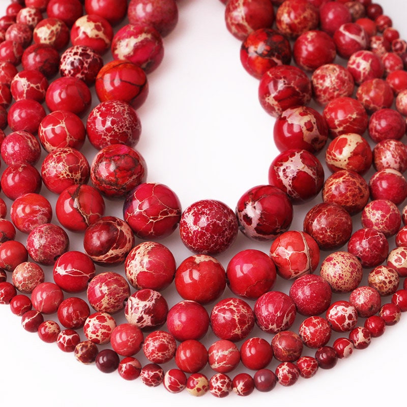Red Sea Sediment Jasper Beads 4mm 6mm 8mm 10mm 12mm