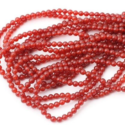 Red Carnelian Beads 4mm 6mm 8mm 10mm 12mm 15''