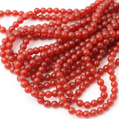 Red Carnelian Beads 4mm 6mm 8mm 10mm 12mm 15''
