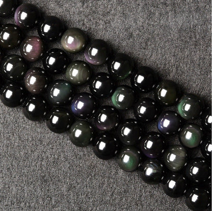 A Rainbow Obsidian Beads 6mm 8mm 10mm 12mm 14mm 16mm 18mm 15''