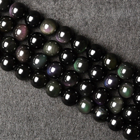 A Rainbow Obsidian Beads 6mm 8mm 10mm 12mm 14mm 16mm 18mm 15''