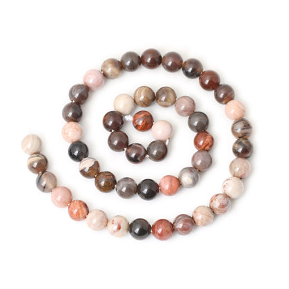 Petrified Wood Jade Beads 6mm 8mm 10mm 12mm 15''