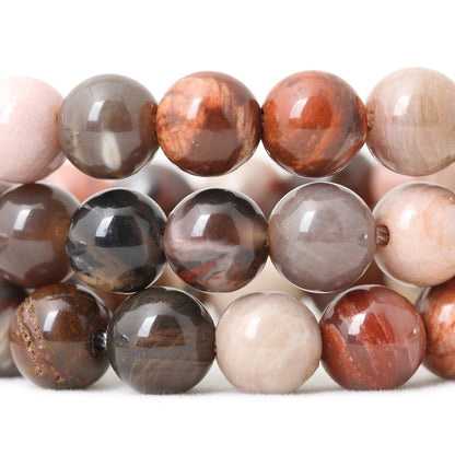 Petrified Wood Jade Beads 6mm 8mm 10mm 12mm 15''