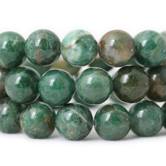 Afrikansk jade, naturlig ædelsten, rund sten 6mm 8mm 10mm 15''