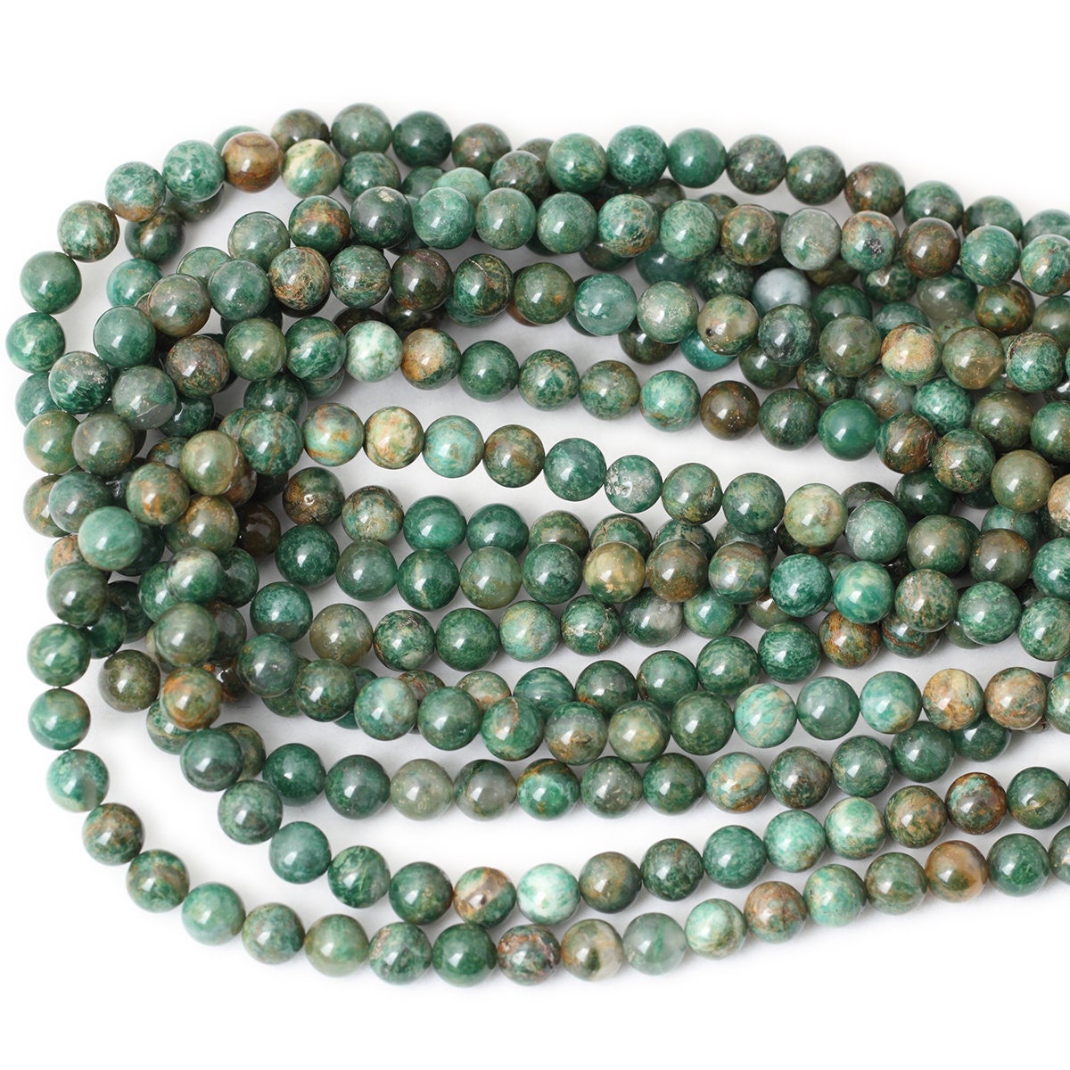 African Jade Beads  6mm 8mm 10mm 15''
