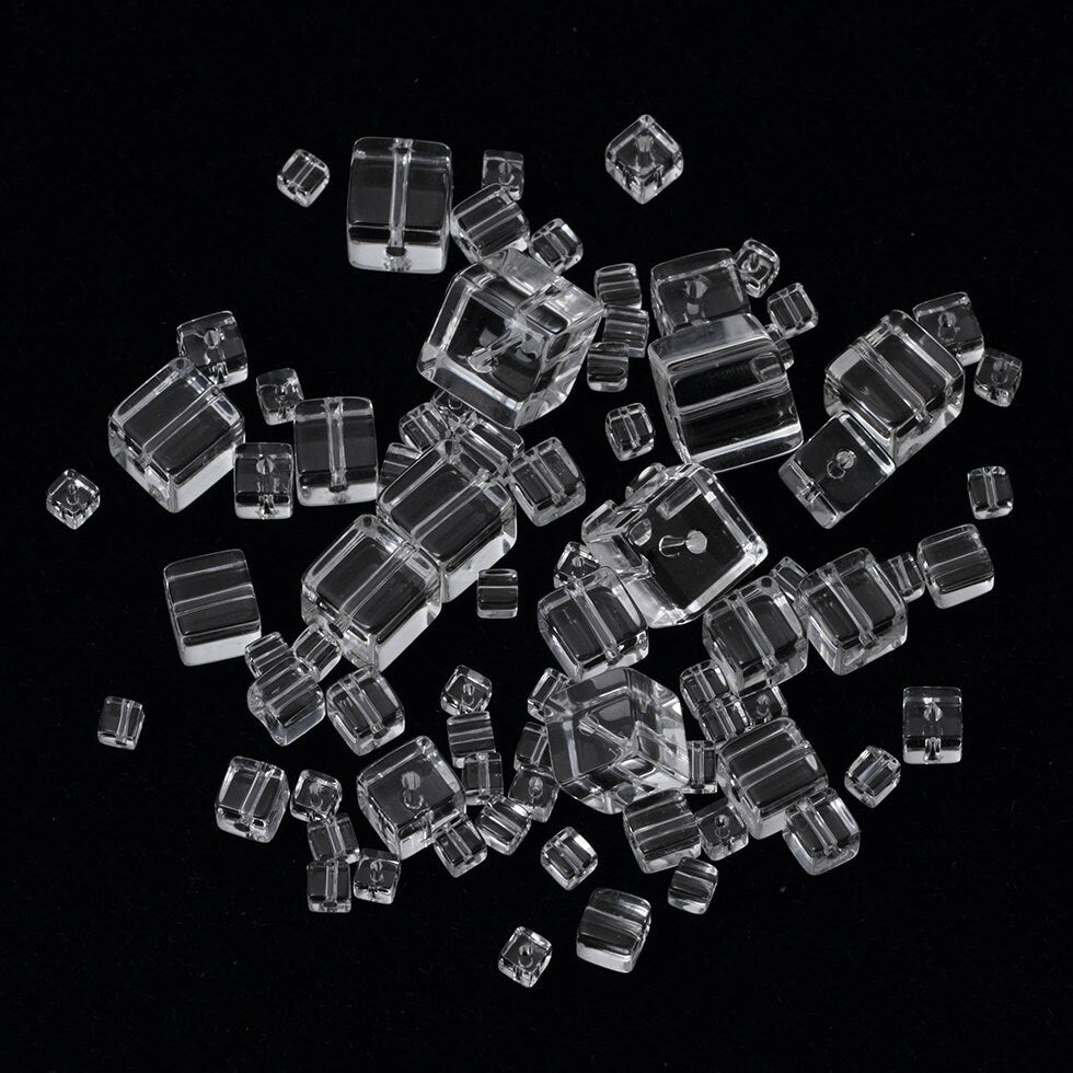 Genuine Crystal Quartz Cube Beads 4mm 6mm 8mm 10mm 12mm