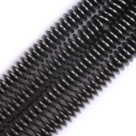 Perles rondelles en hématite 4 mm, 6 mm, 8 mm, 10 mm, 15 pouces