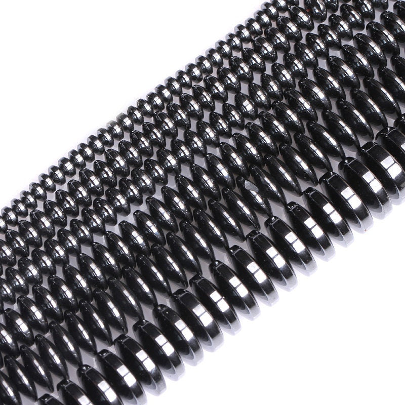 Hematite Rondelle Beads 4mm 6mm 8mm 10mm 15''