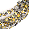 Yellow Black White Malachite Beads 4mm 6mm 8mm 10mm 12mm 15''