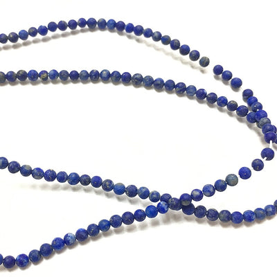 Genuine Lapis Lazuli Matte Beads 2mm 3mm 4mm