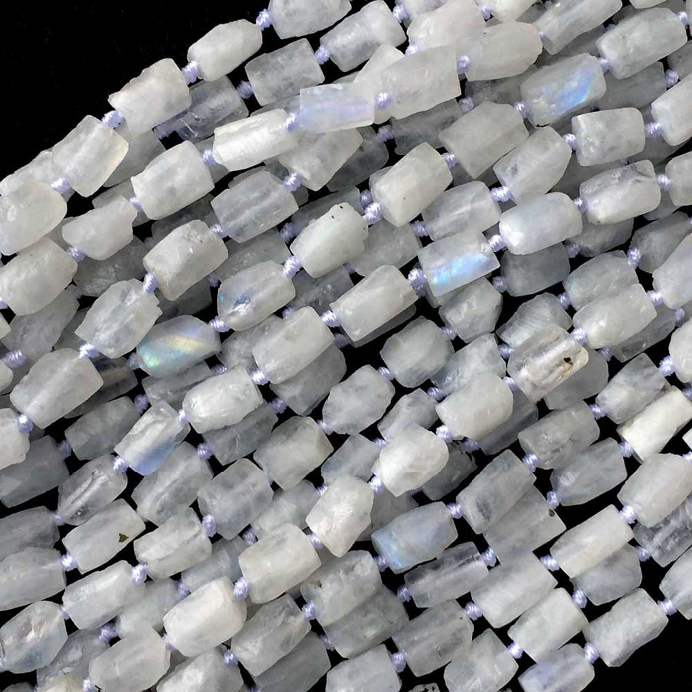 Perles pépites de pierre de lune 6-8 mm