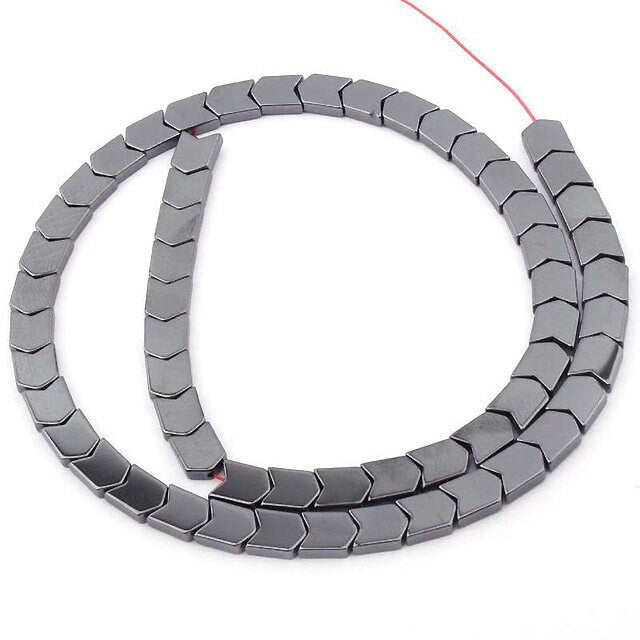 Hematite Arrow Bead 4x4mm