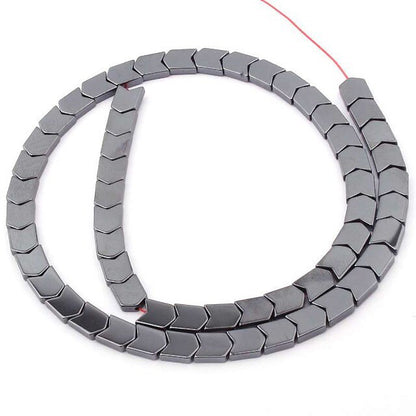 Hematite Arrow Bead 4x4mm