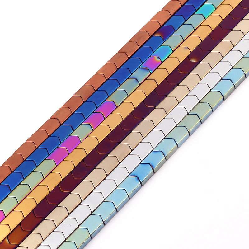 Hematite Arrow Bead 4x4mm