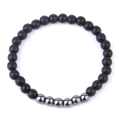 Matte Onyx Bracelet 2pcs 8''