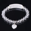Crystal Heart Bracelet 7''