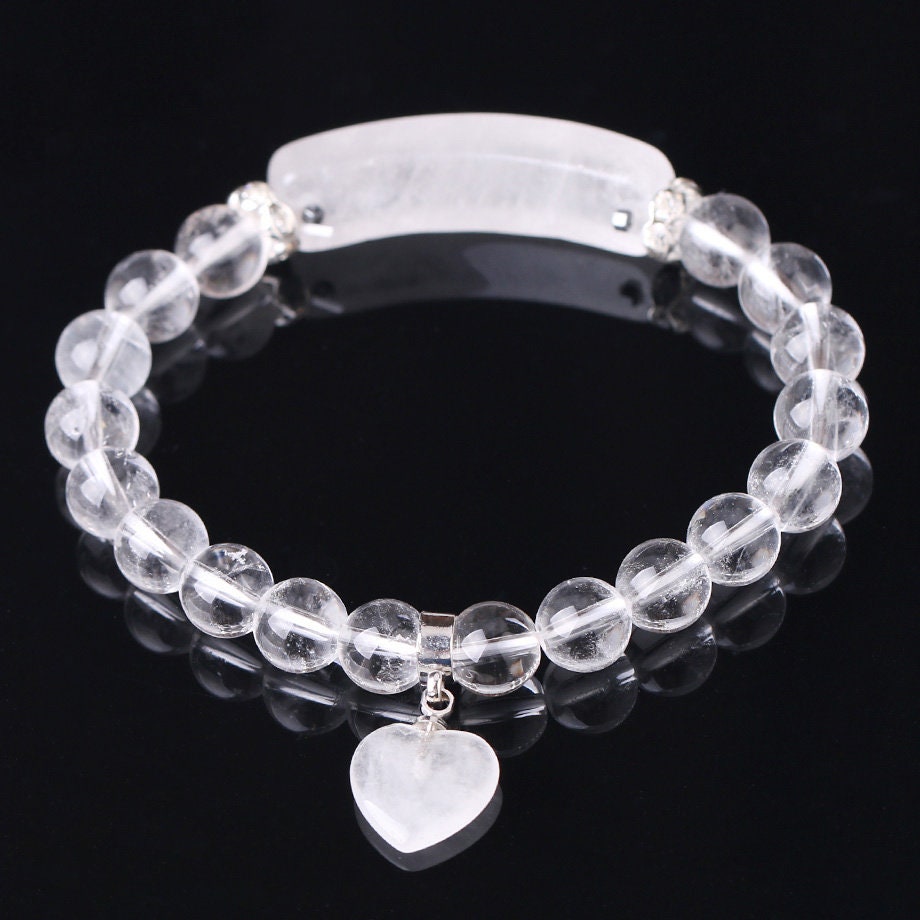 Crystal Heart Bracelet 7''