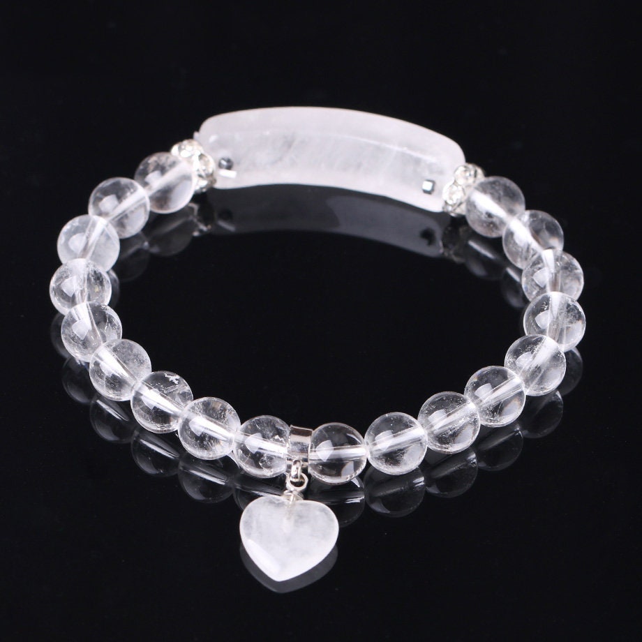 Crystal Heart Bracelet 7''