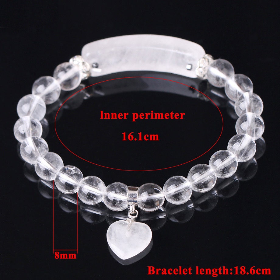 Crystal Heart Bracelet 7''
