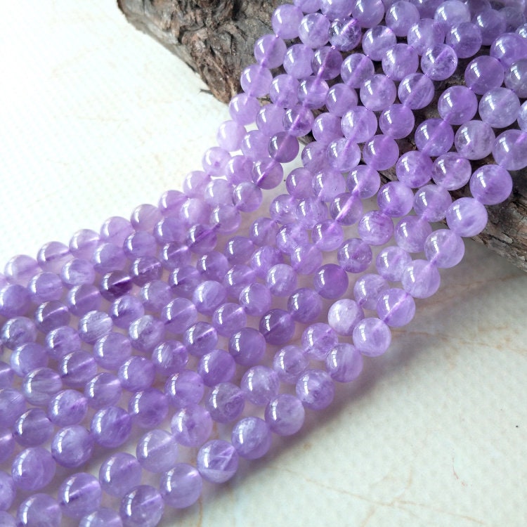 Genuine Purple Jade Beads 6mm 8mm 10mm