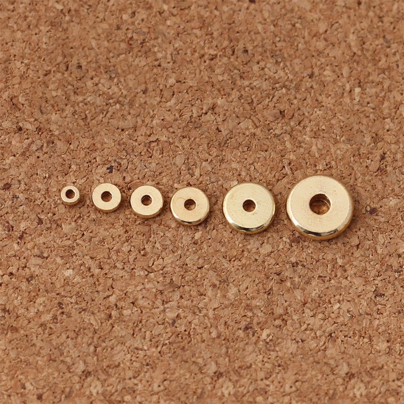 Copper Beads Rondelle Jewelry Findings 4mm 6mm 8mm 10mm 50pcs