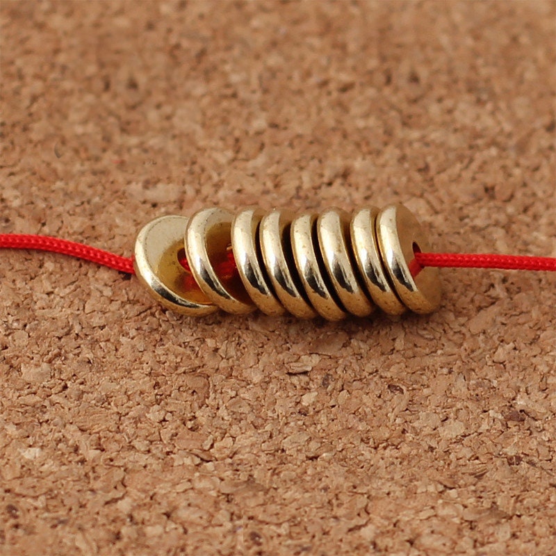Copper Beads Rondelle Jewelry Findings 4mm 6mm 8mm 10mm 50pcs