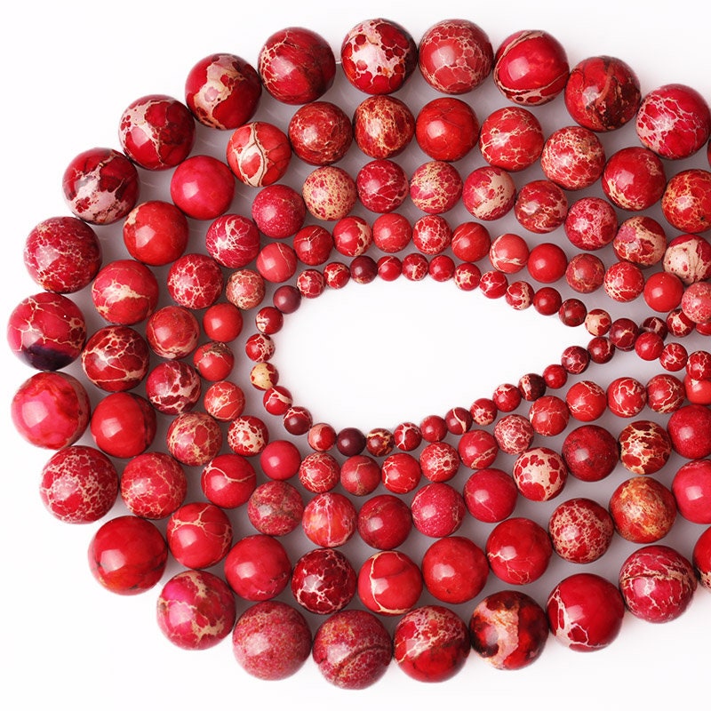 Red Sea Sediment Jasper Beads 4mm 6mm 8mm 10mm 12mm