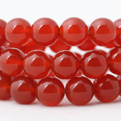 Red Carnelian Beads 4mm 6mm 8mm 10mm 12mm 15''