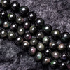 Perles d'obsidienne arc-en-ciel 6 mm 8 mm 10 mm 12 mm 14 mm 16 mm 18 mm 15''