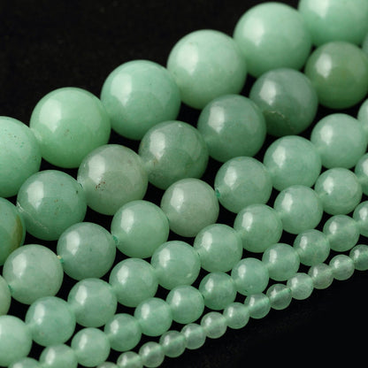 Green Aventurine , Natural Gemstone , Round Stone  4mm 6mm 8mm 10mm 12mm