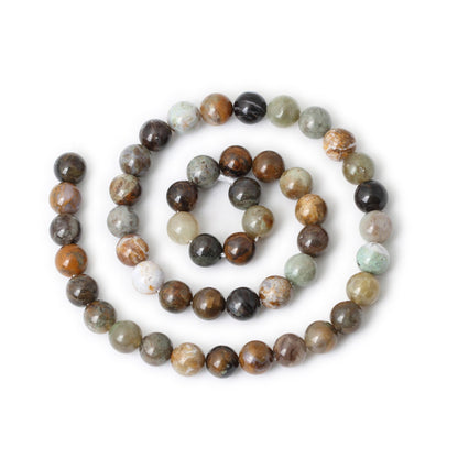 Brown Ocean Jade Beads 6mm 8mm 10mm 15''