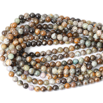 Afrikansk jade, naturlig ædelsten, rund sten 6mm 8mm 10mm 15''