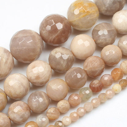 Sunstone Faceted Beads 6mm 8mm 10mm 12mm 15''