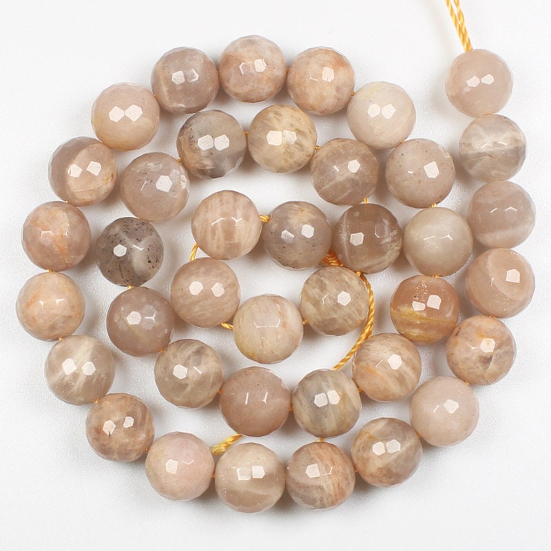 Sunstone Faceted Beads 6mm 8mm 10mm 12mm 15''