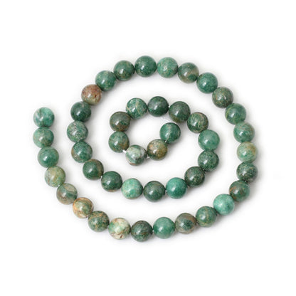 Afrikansk jade, naturlig ædelsten, rund sten 6mm 8mm 10mm 15''
