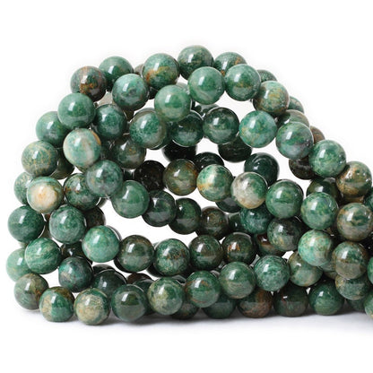 Afrikansk jade, naturlig ædelsten, rund sten 6mm 8mm 10mm 15''