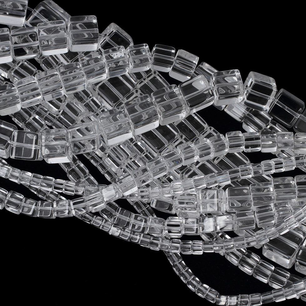 Genuine Crystal Quartz Cube Beads 4mm 6mm 8mm 10mm 12mm