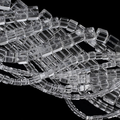 Genuine Crystal Quartz Cube Beads 4mm 6mm 8mm 10mm 12mm