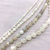 Perles de pierre de lune blanche 4 mm 6 mm 8 mm 10 mm 15''