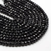 Perles à facettes en spinelle noir 2x3mm 2x4mm 3x5mm 4x6mm