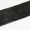 Perles à facettes en spinelle noir 2x3mm 2x4mm 3x5mm 4x6mm