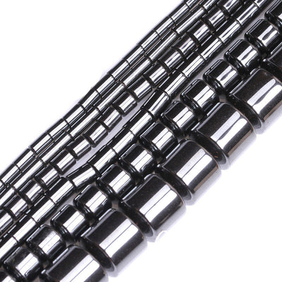 Hematite Tube Beads 6mm 8mm 10mm 12mm