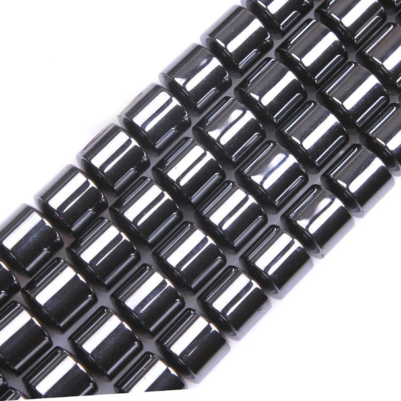 Hematite Tube Beads 6mm 8mm 10mm 12mm
