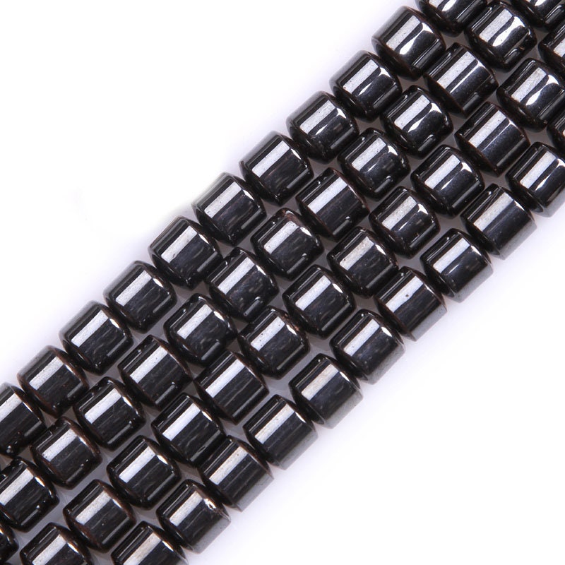 Hematite Tube Beads 6mm 8mm 10mm 12mm