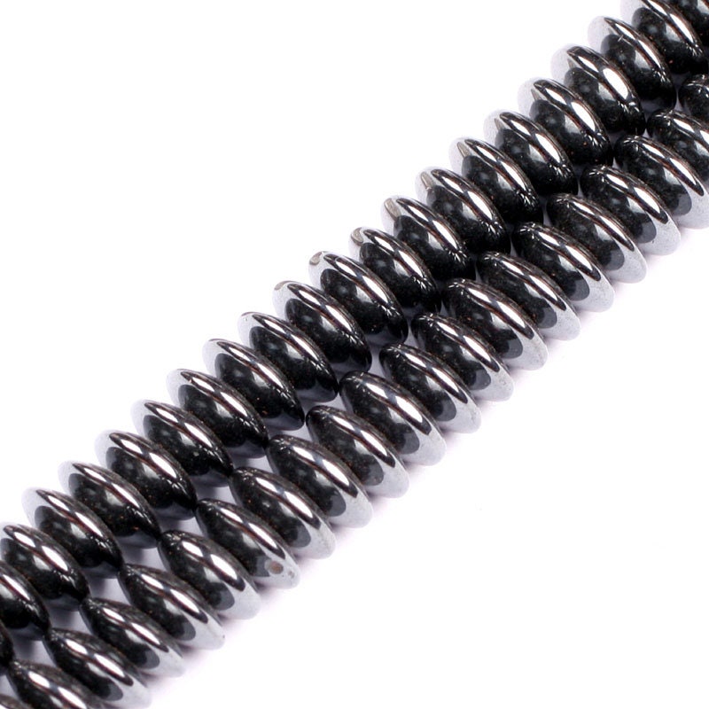 Hematite Rondelle Beads 4mm 6mm 8mm 10mm 15''