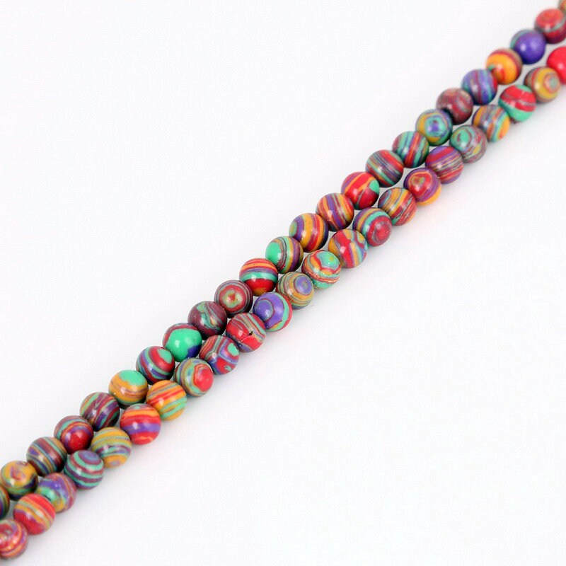 Red Blue Malachite Beads 4mm 6mm 8mm 10mm 12mm