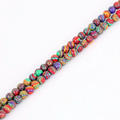 Red Blue Malachite Beads 4mm 6mm 8mm 10mm 12mm