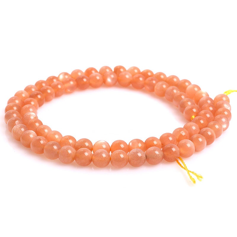 AAA Genuine Sunstone Beads 4mm 6mm 8mm 10mm 15''